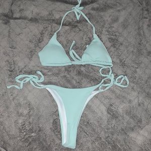 Teal Bikini set from shein size:M